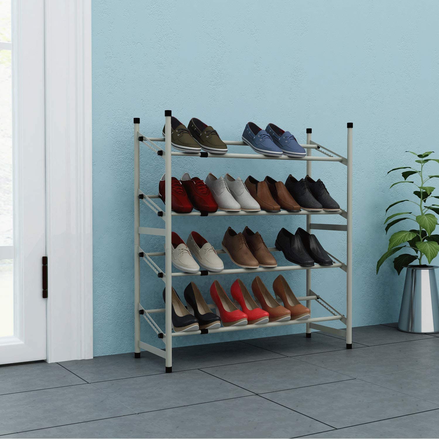 4-Tier Expandable Shoe Rack