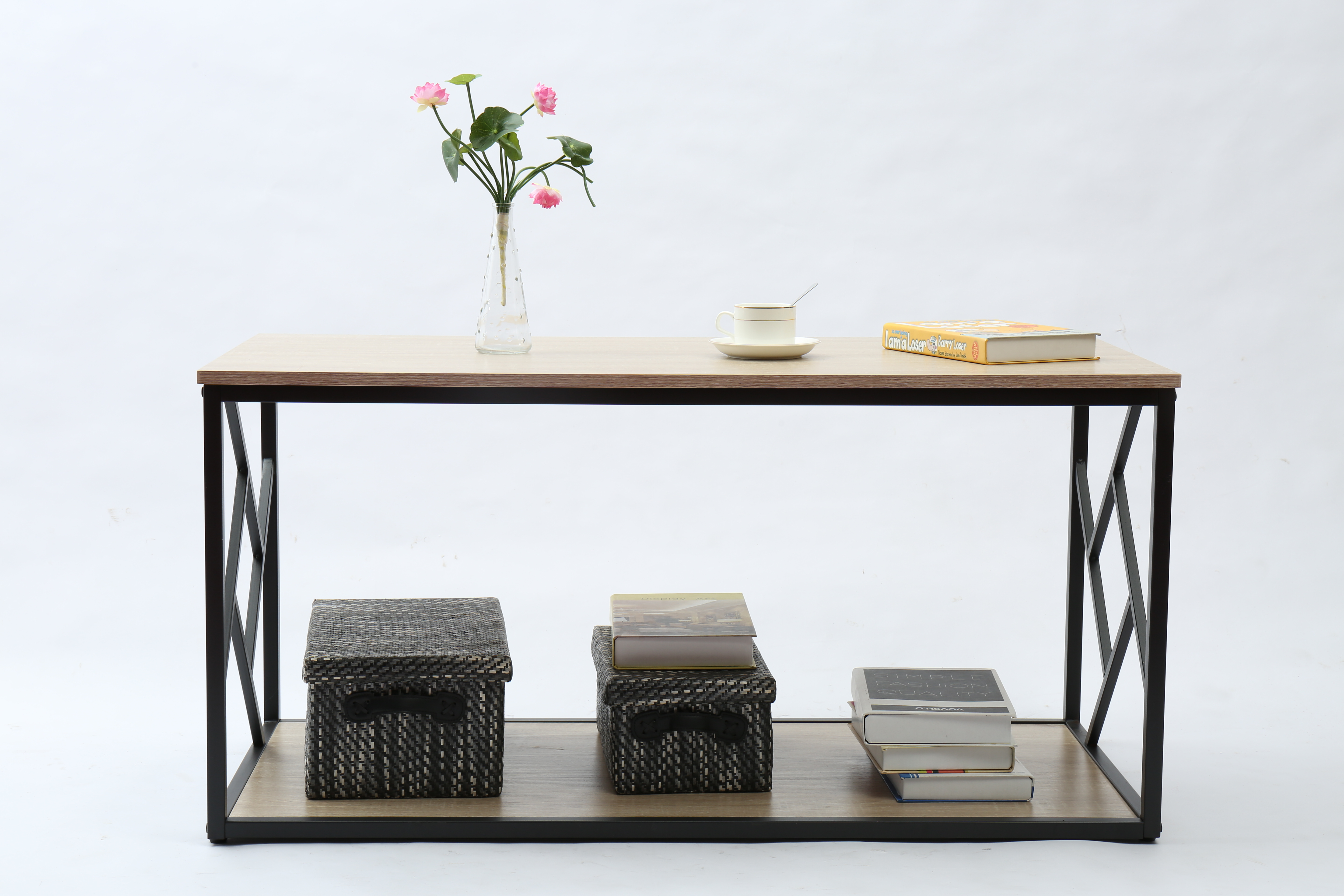 Coffee Table with Metal Frame