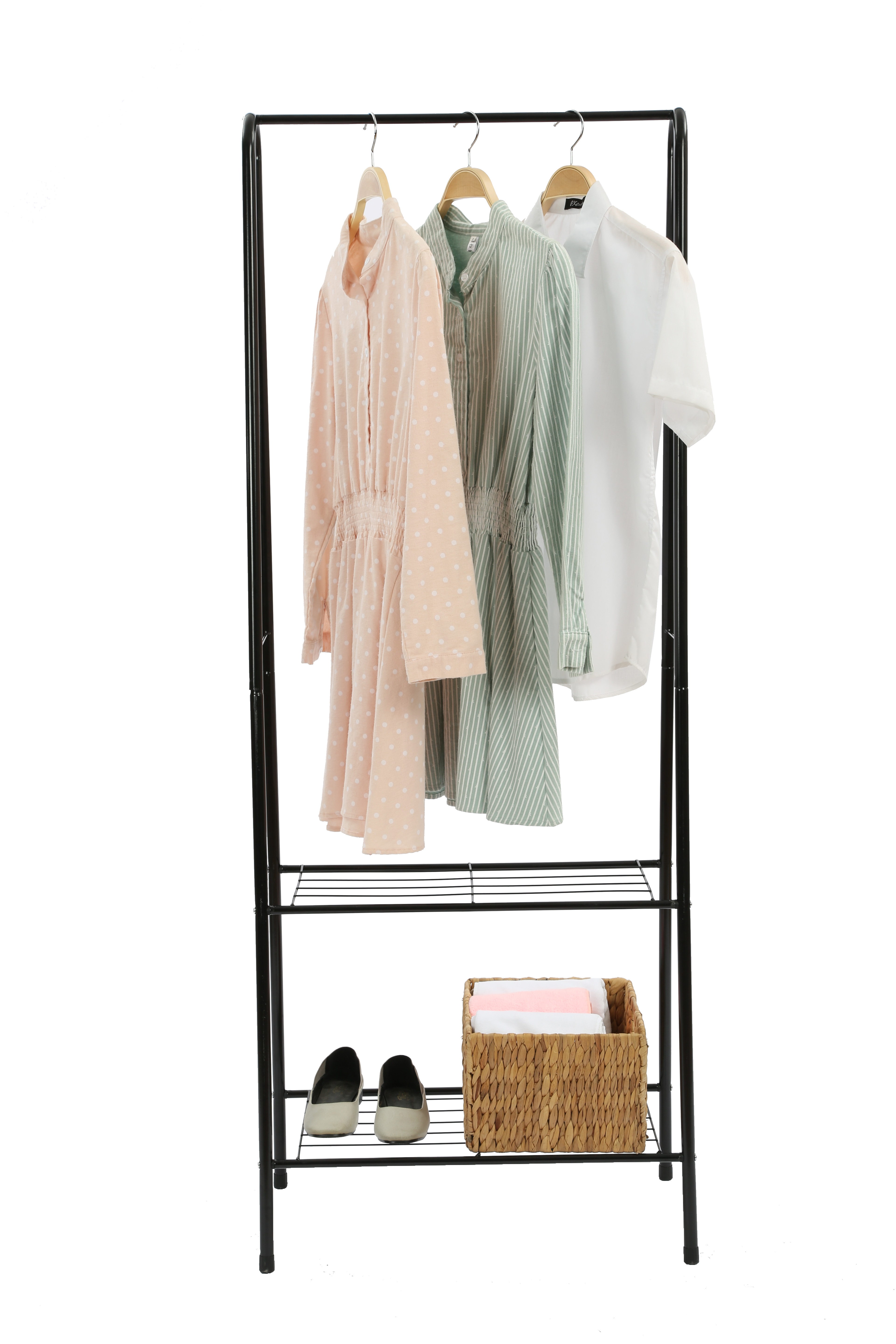 Garment Rack with Angled Frame