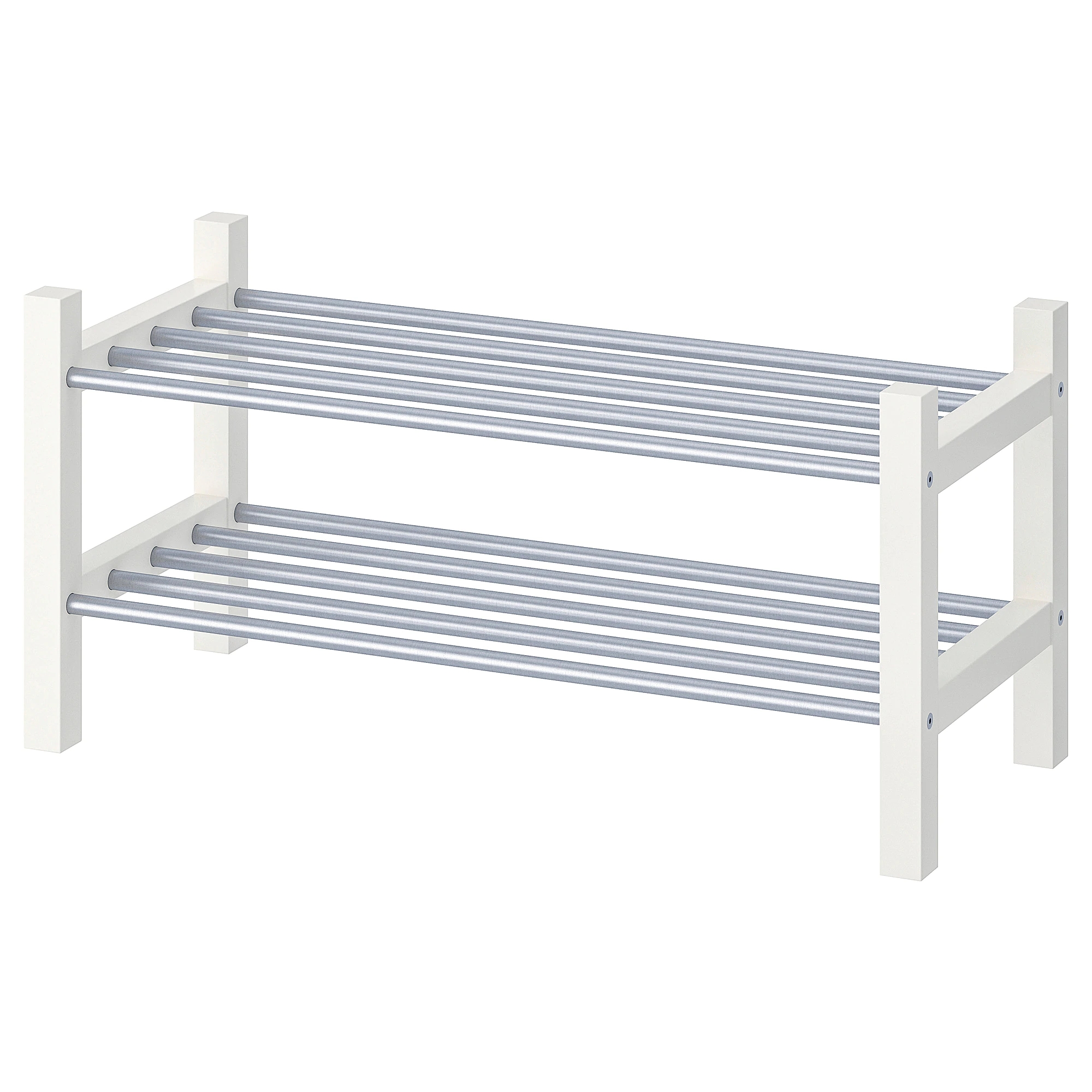 2-Tier Wooden Shoe Rack