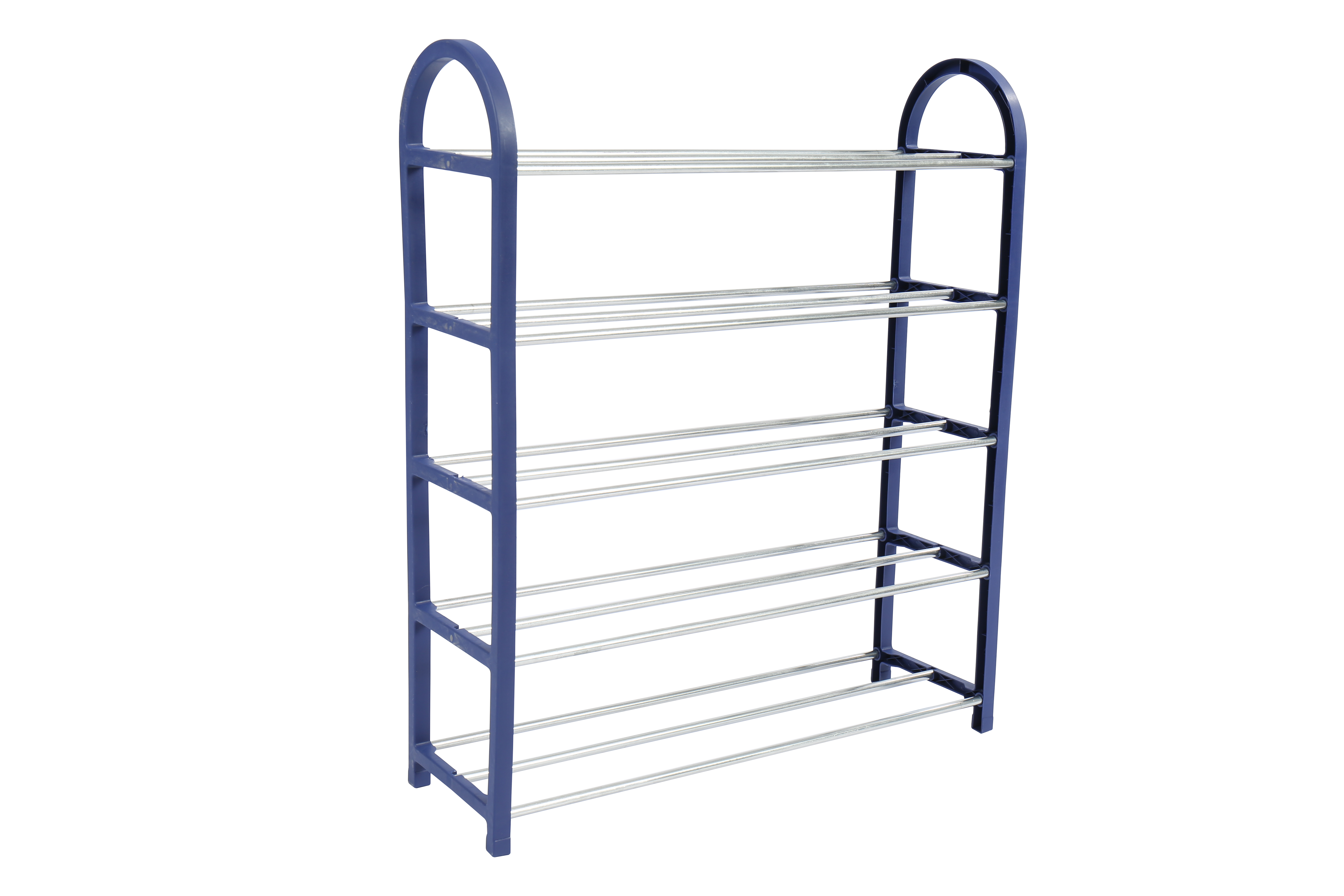 5-Tier Plastic Shoe Rack for Various Shoe Types