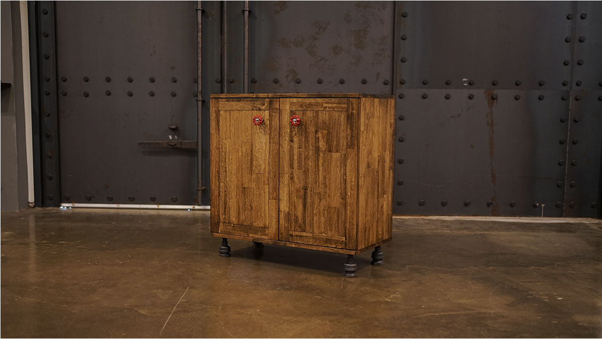Industrial Double Door Cabinet with Adjustable Feet