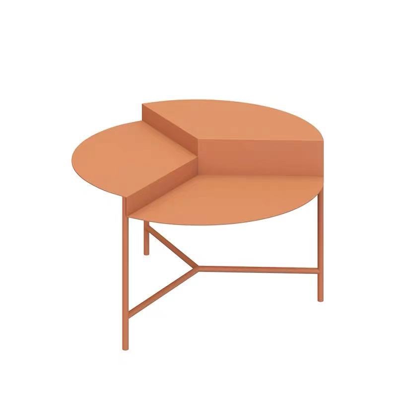 Modern Round Table with Anti-Rust Steel Frame