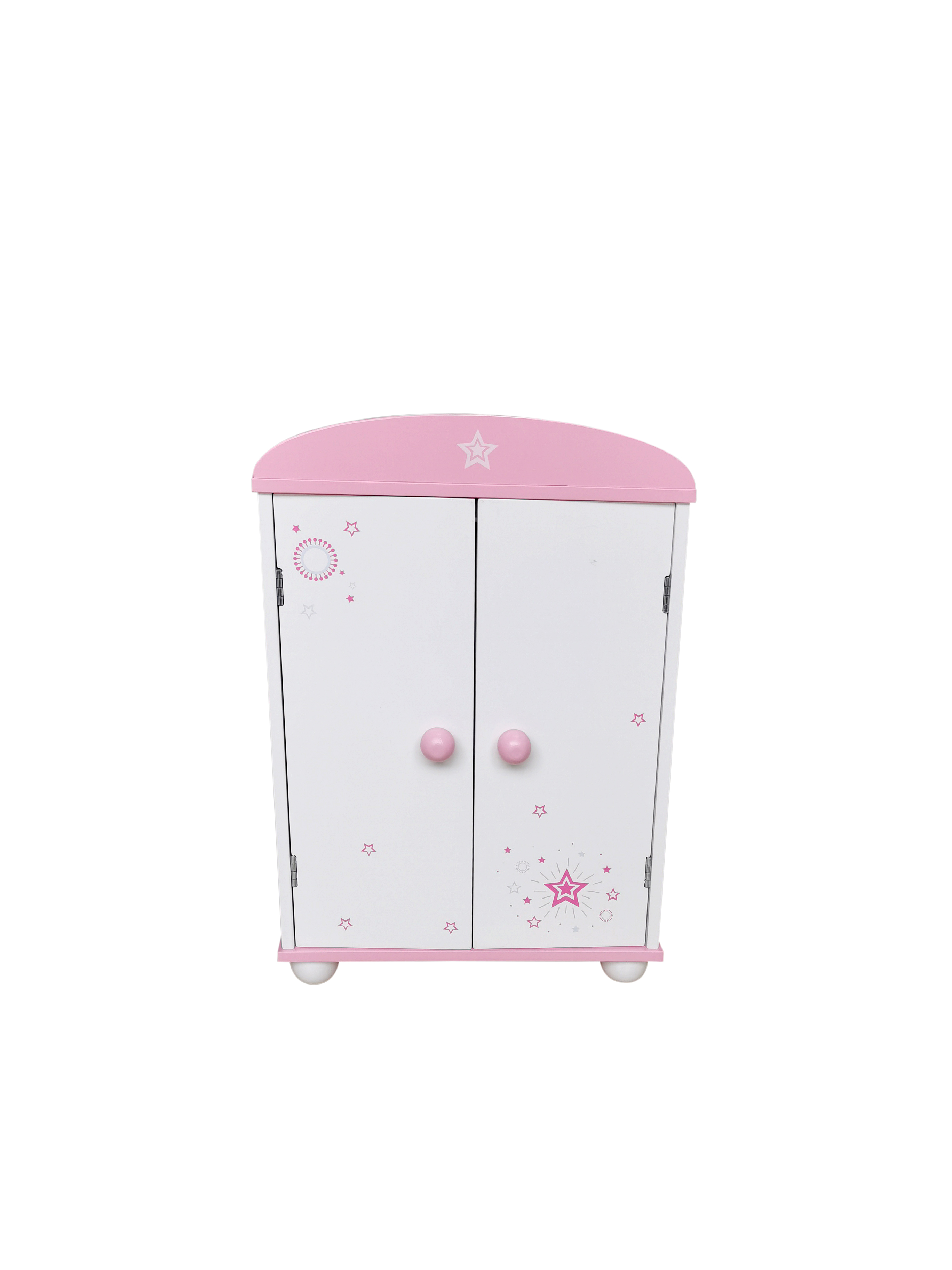 Wooden Children's Doll Wardrobe with Hangers
