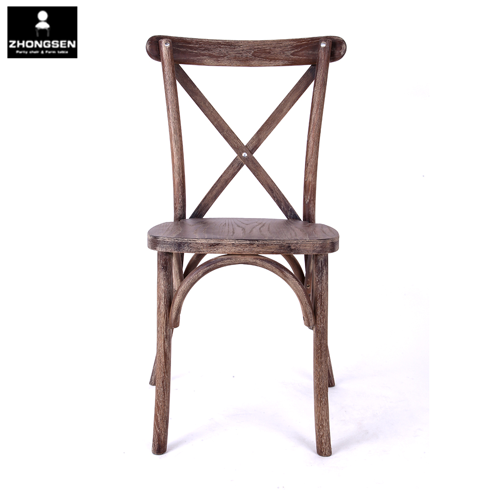 Oak Wood Cross Back Chair