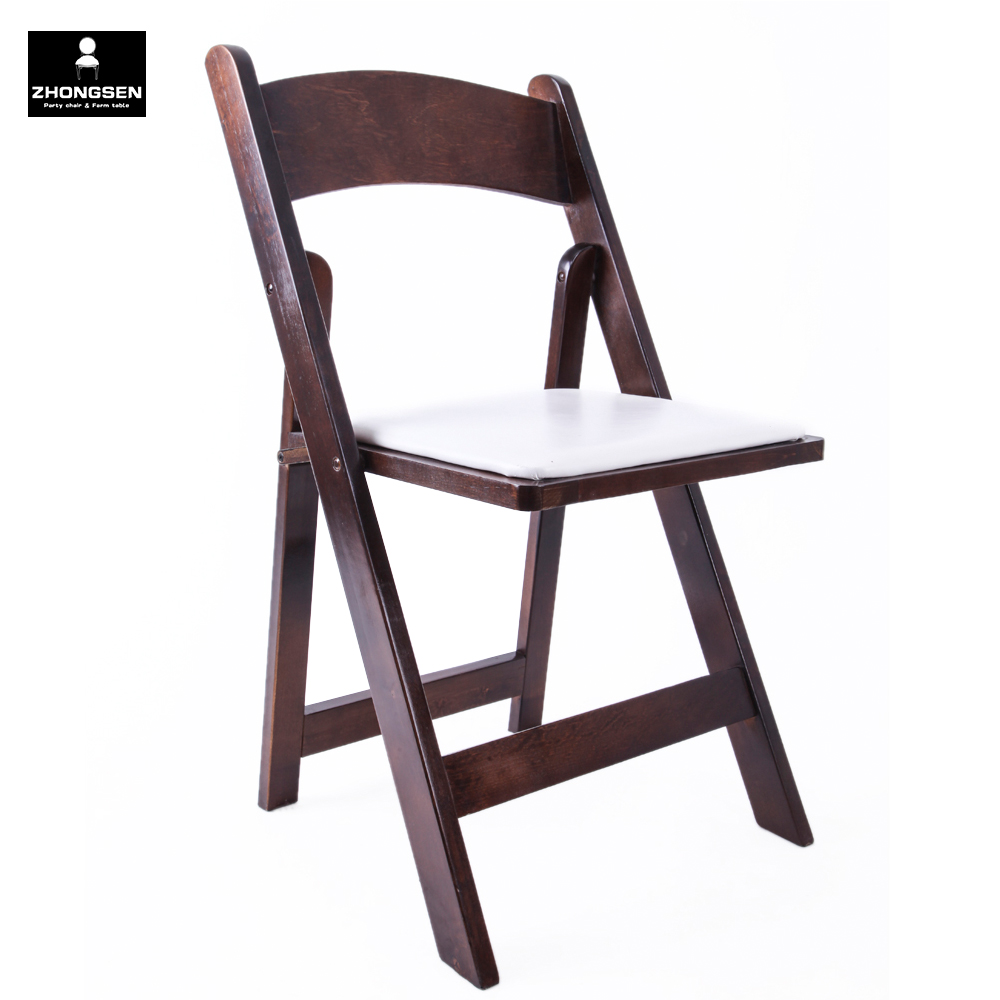 Wooden folding chair