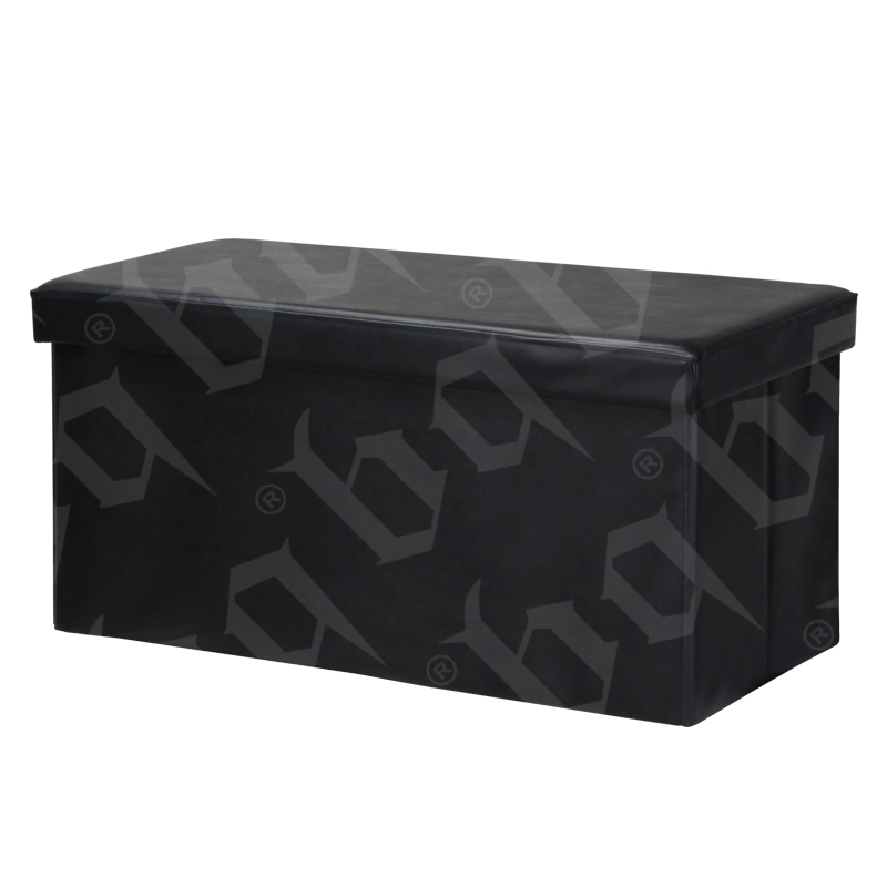 Rectangle Storage Ottoman with Faux Leather