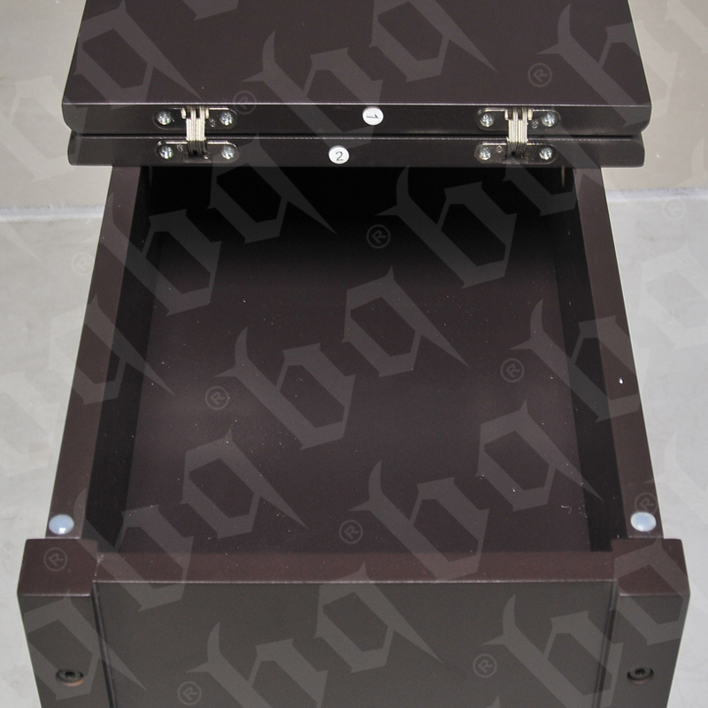 Narrow End Table with Open Shelf and Drawer