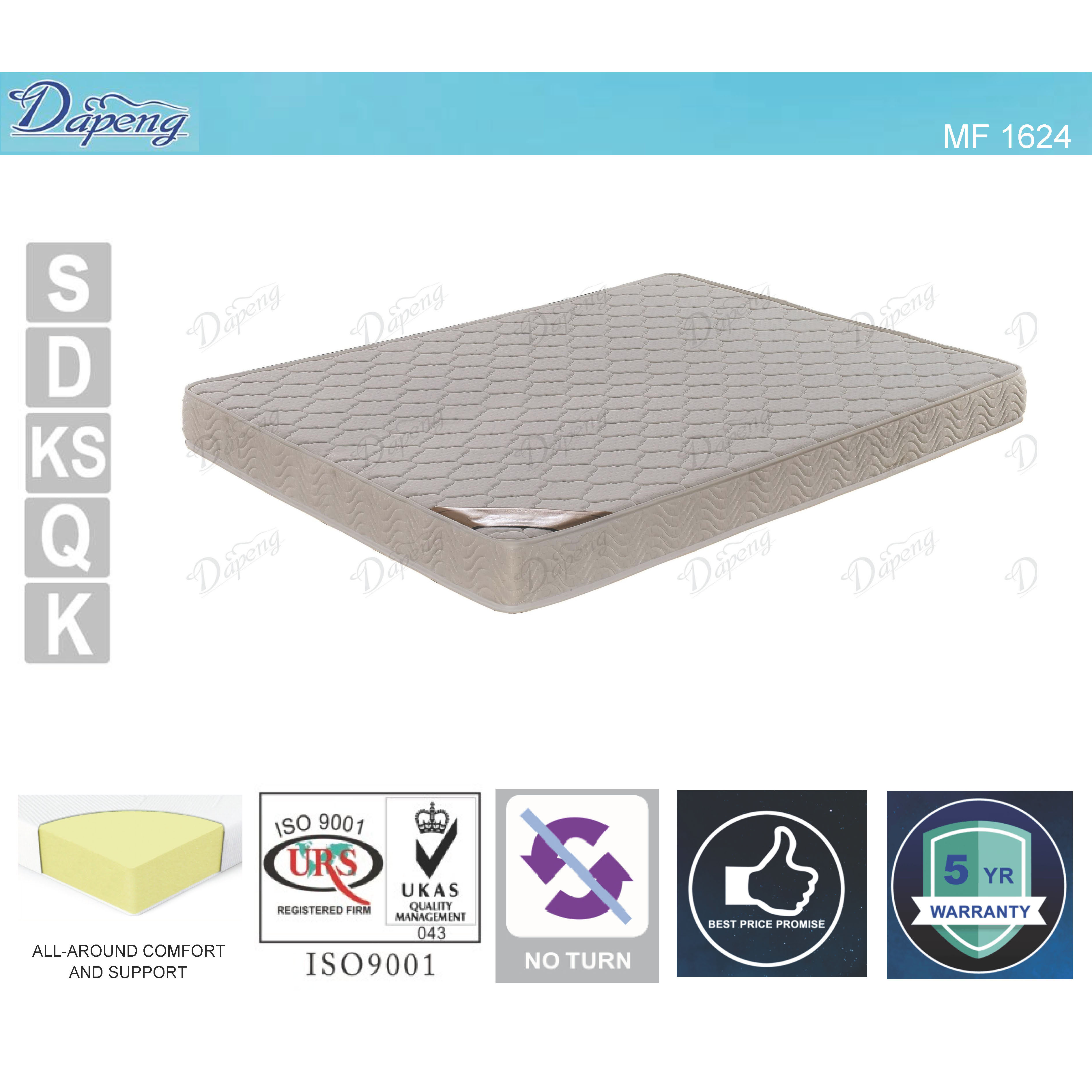 Economic High Density Foam Mattress (Double Sided Use)