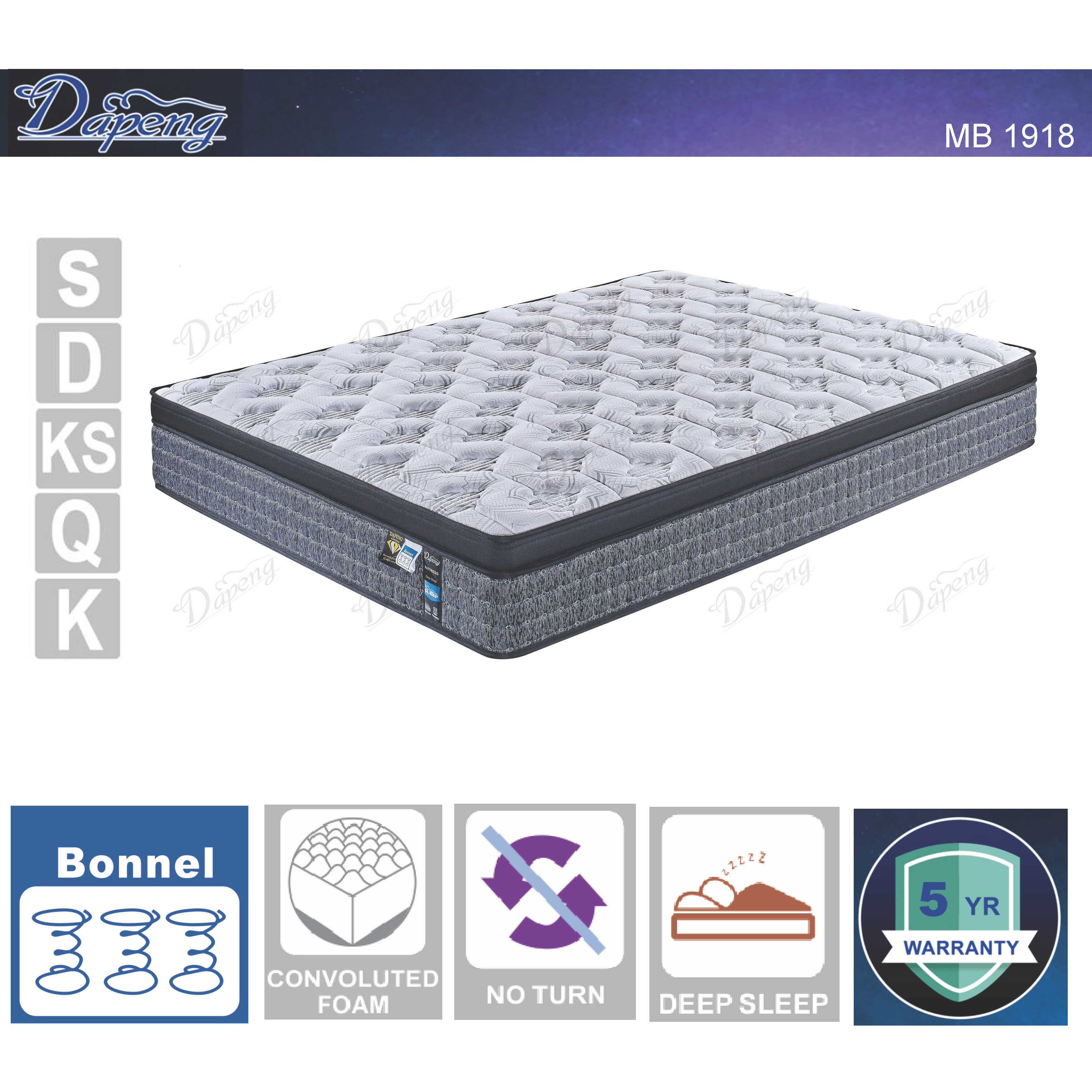 Luxury Comfort Euro Top Spring Mattress