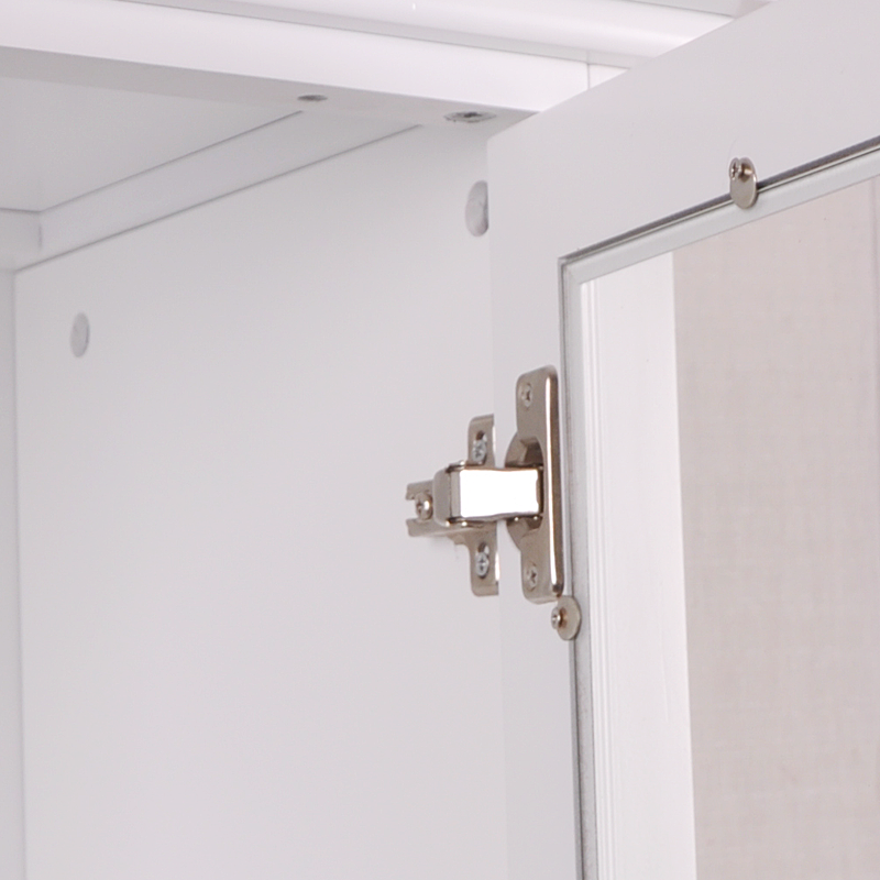 Tall Cabinet with 1 Mirror Door and 2 Drawers