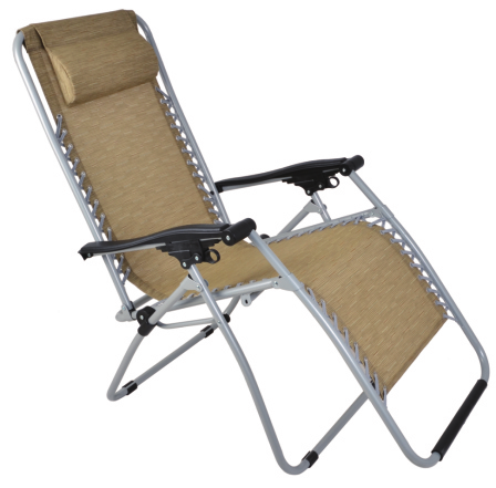 Outdoor Garden Zero Gravity Sun Lounger Chair