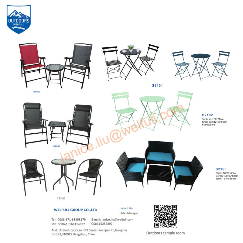 Outdoor Garden Camping Table and Chairs Set