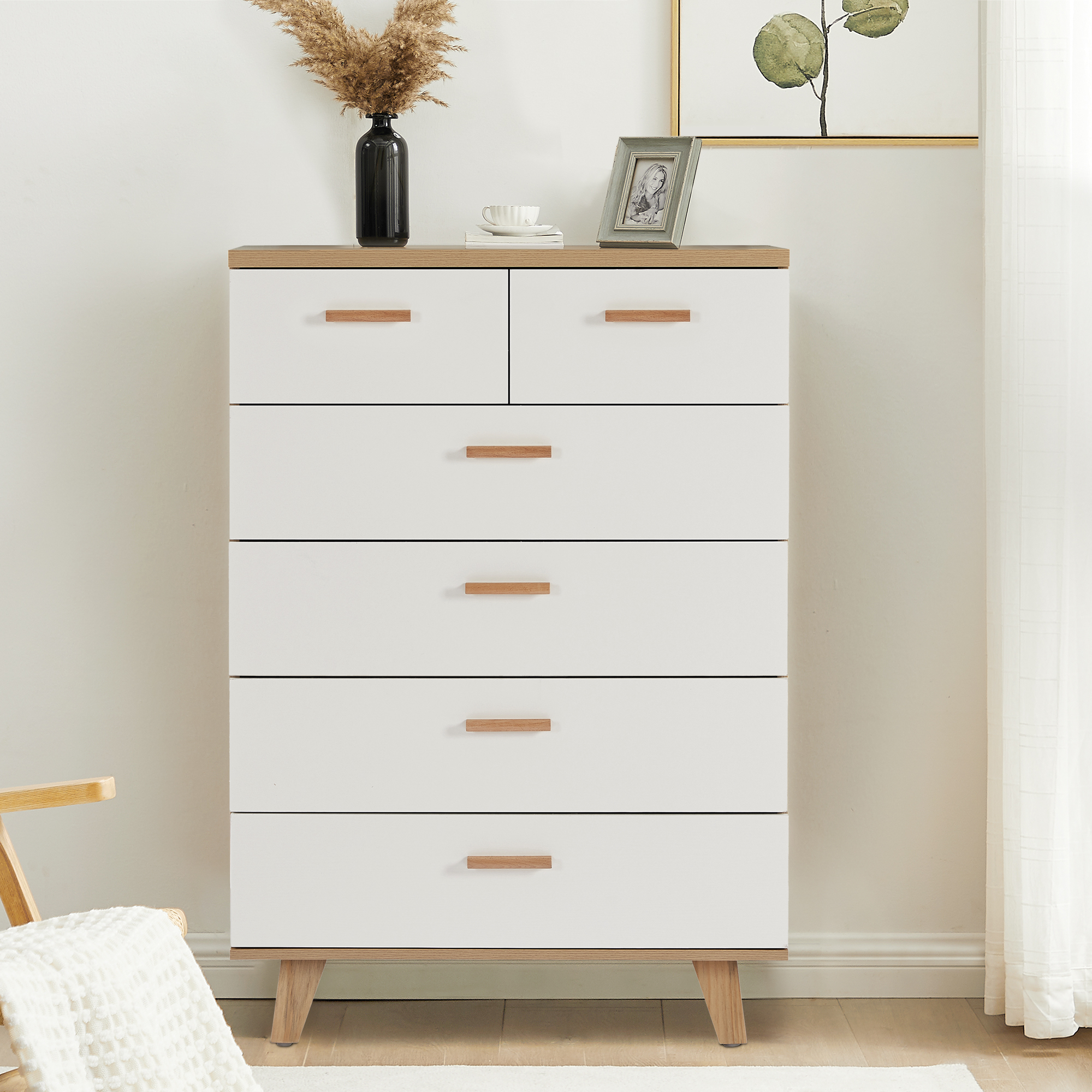 4+2 Drawer Dresser and Storage Cabinet