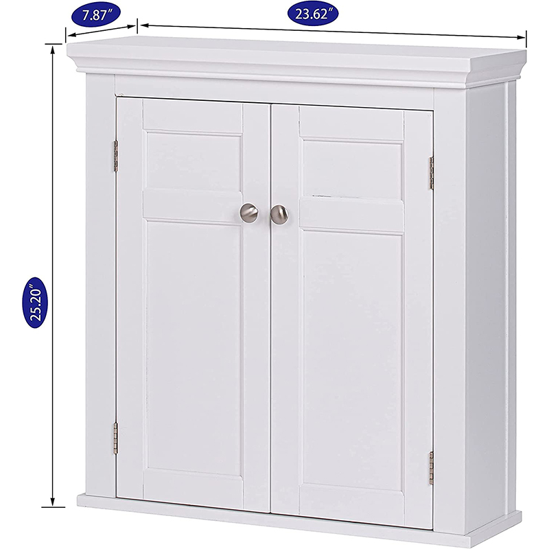 Two-door vanity cabinet