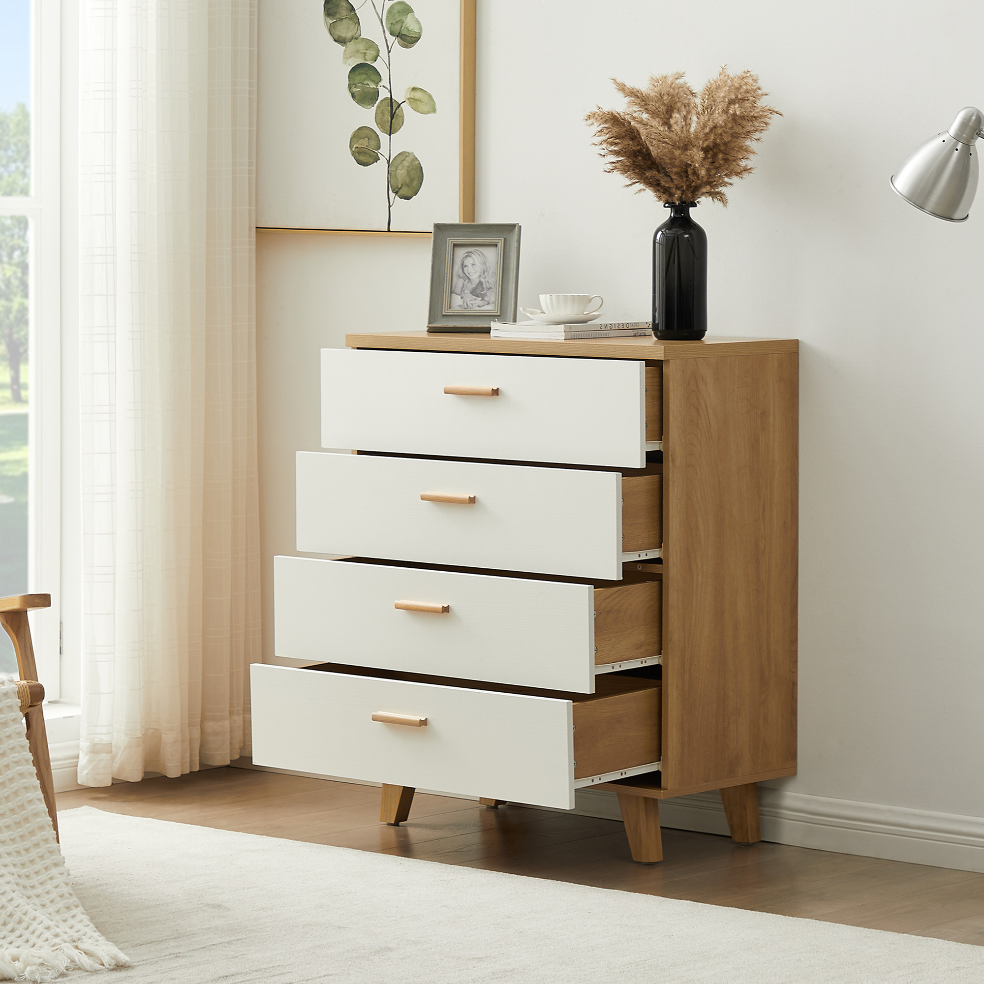 4-Drawer Dresser and Storage Cabinet