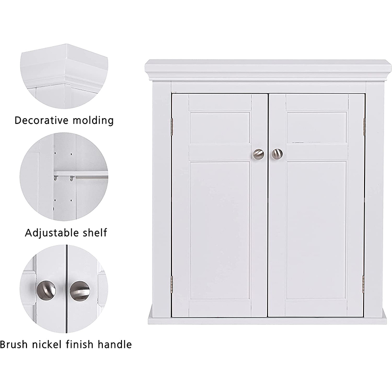 Two-door vanity cabinet