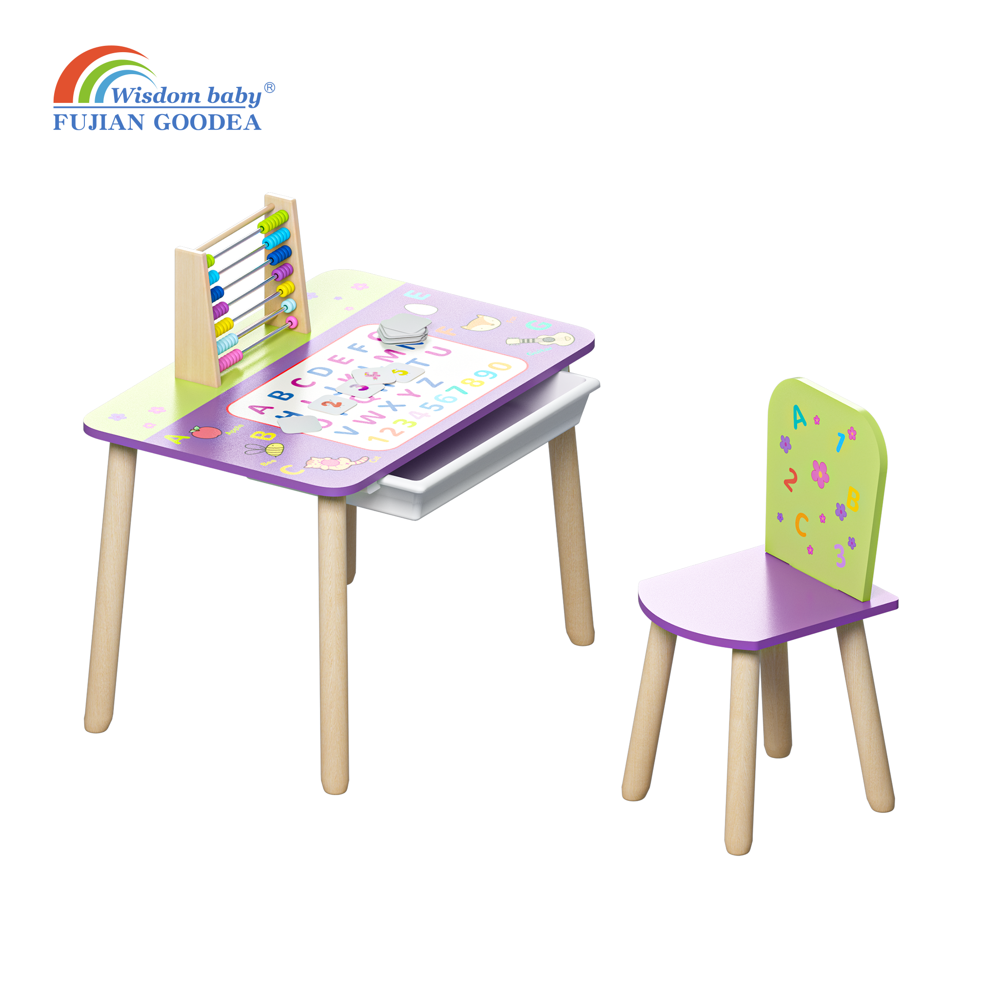 Children's Puzzle Table and Chairs