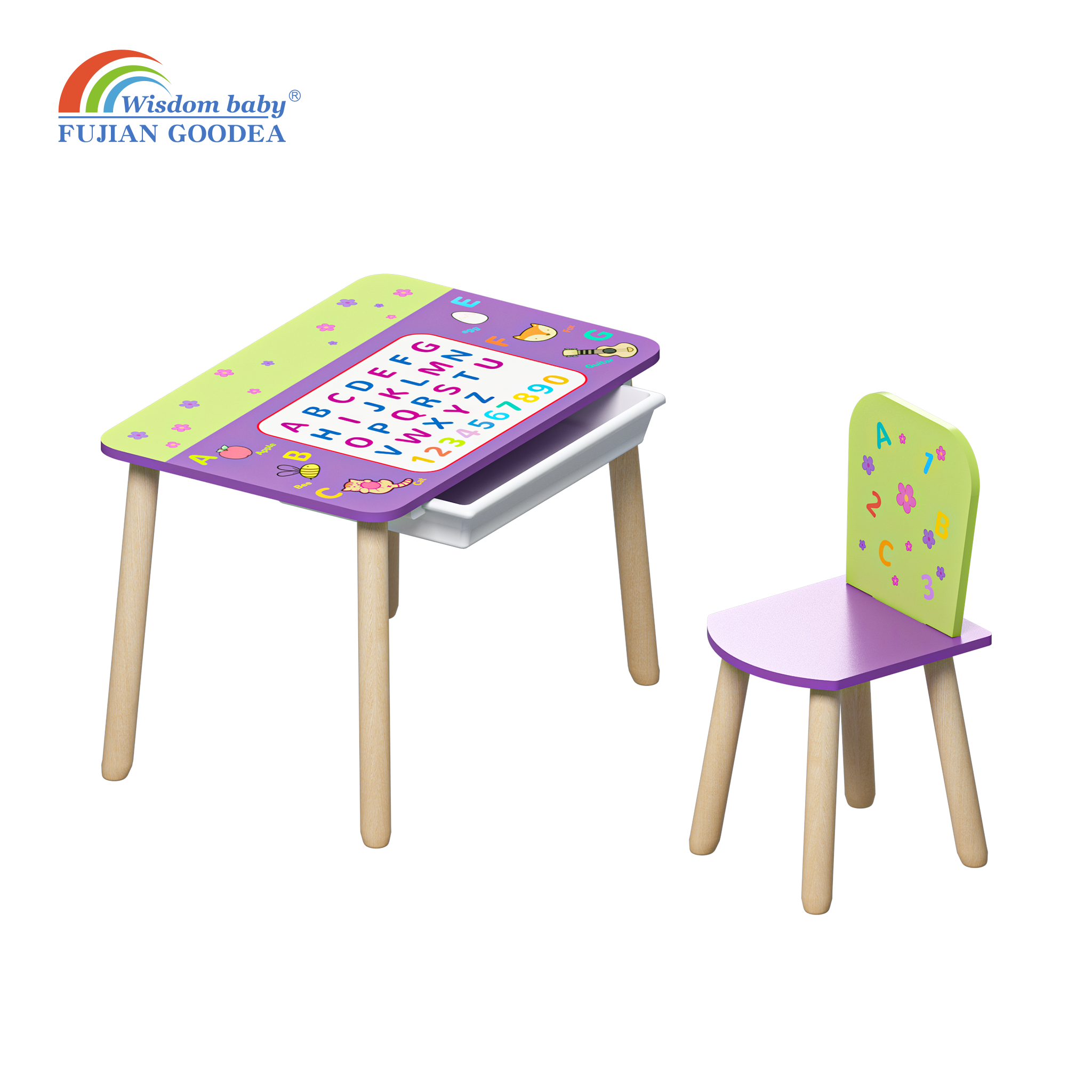 Children's Puzzle Table and Chairs