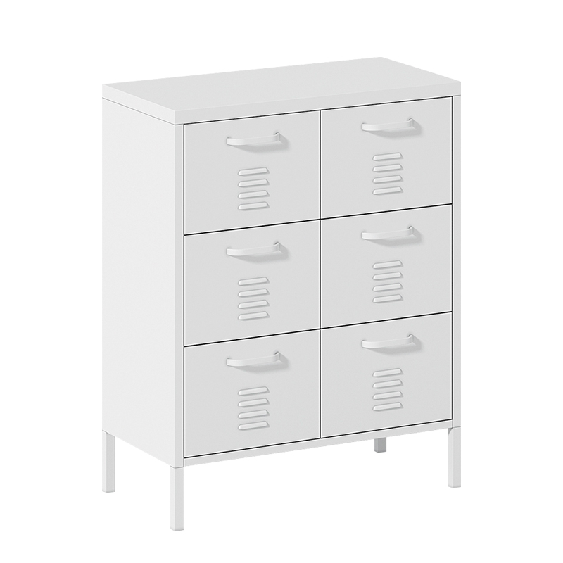 Metal storage cabinet with drawers