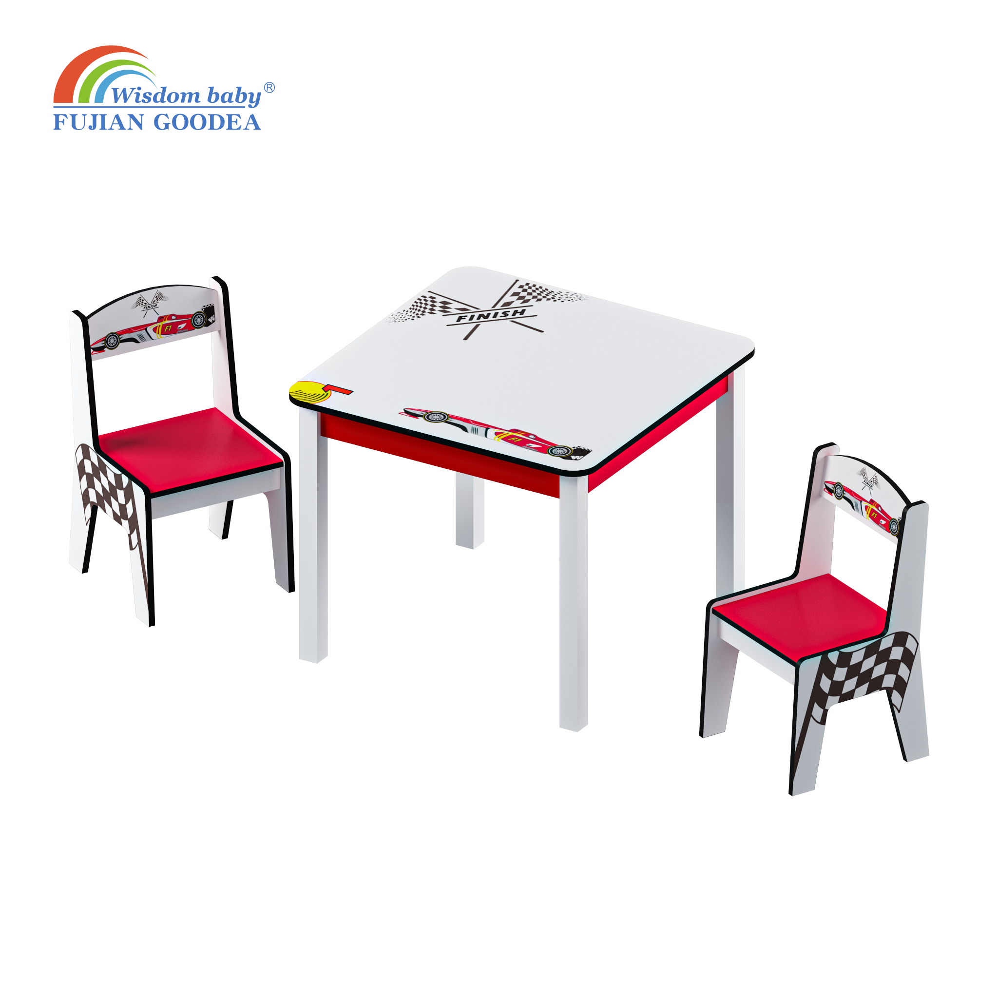 Children's cartoon series puzzle table and chairs