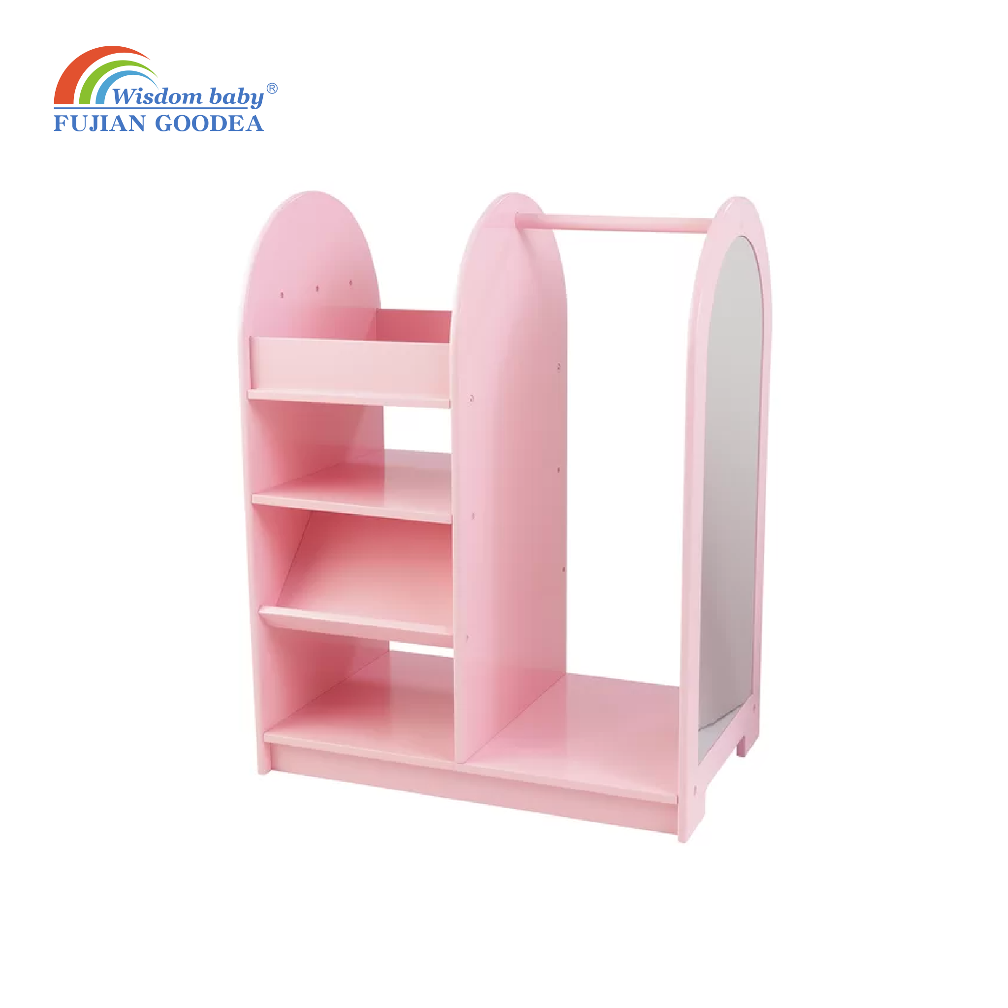 Cartoon Series Mirror Storage Wardrobe