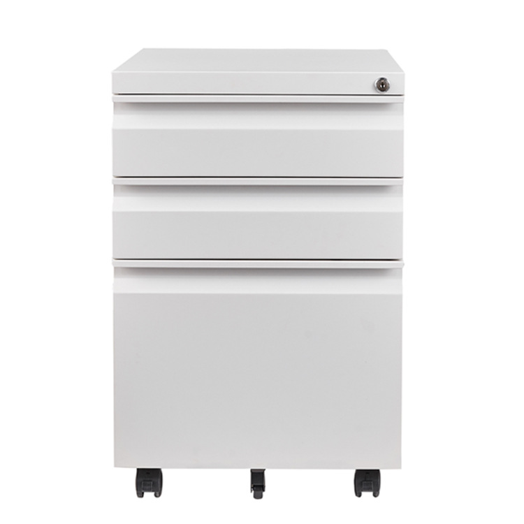 Longli Office Furniture 3 Drawer Metal File Cabinet Mobile Pedestal
