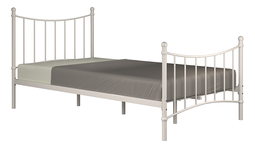 Modern Metal Bed Frame - Twin Size, New Design