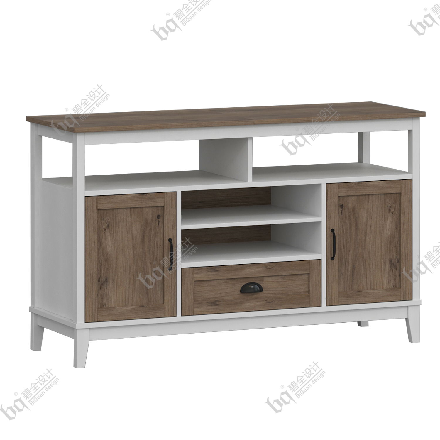 TV Stand with Two Doors and One Drawer