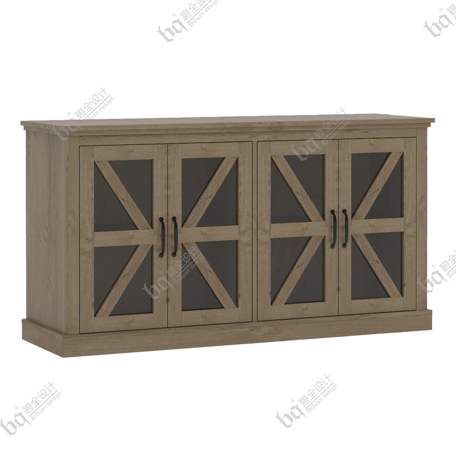 TV Stand with Four Doors