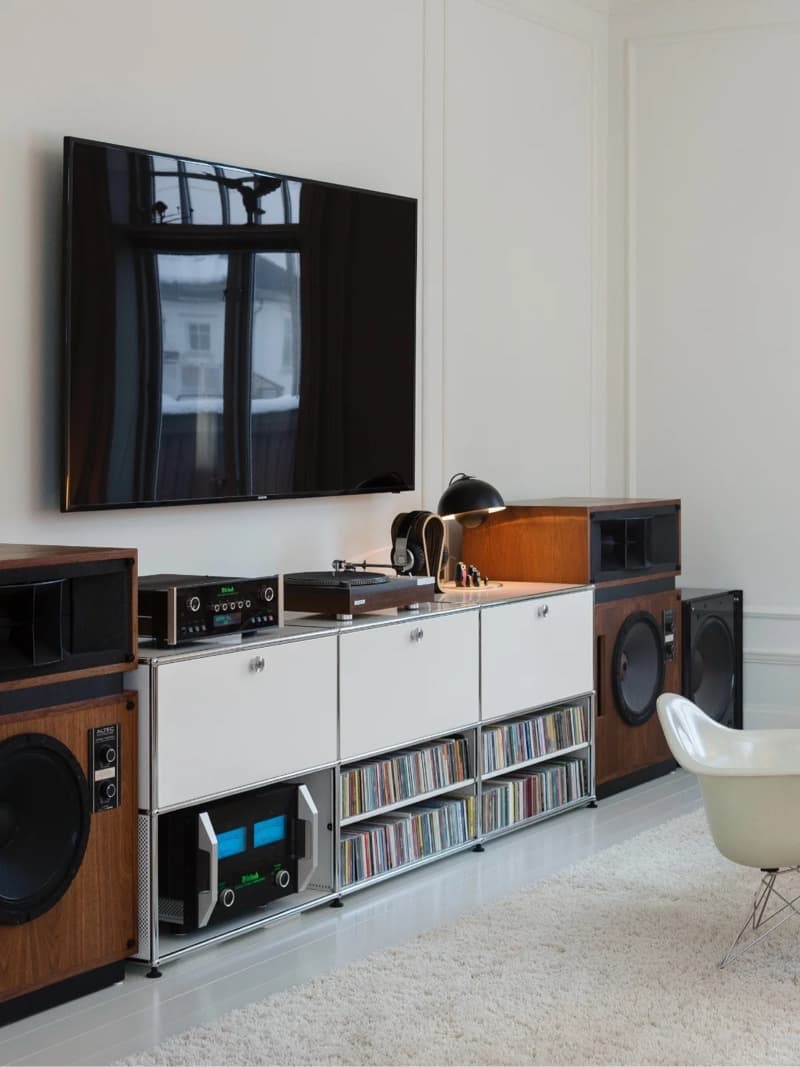 Modular Stackable Storage Cabinet with Metal Frame