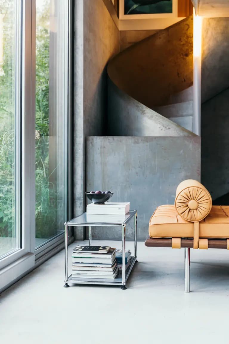 Modular Coffee and Side Table with Metal Frame