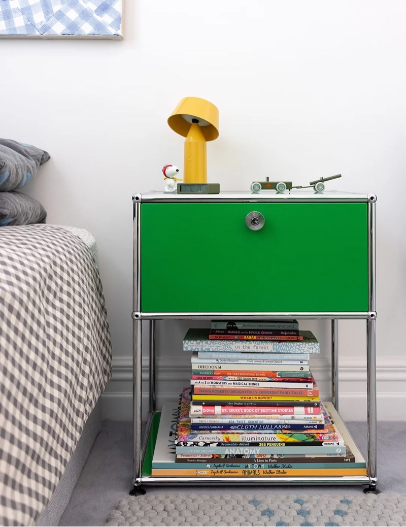 Modular Nightstand with Metal Frame