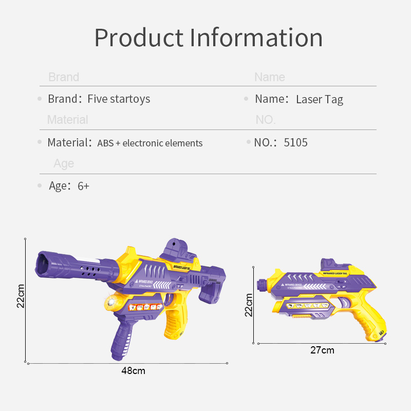 Laser Gun Toy with Modular Accessories