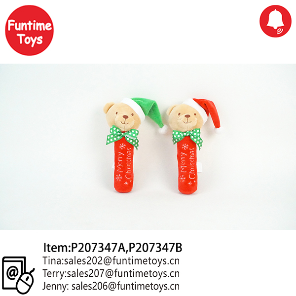 Baby Plush Rattle Toy for Christmas