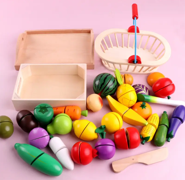 Wooden Magnetic Play Kitchen Set