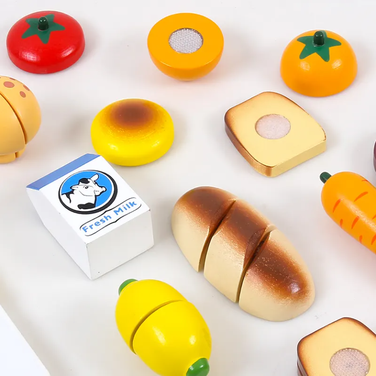 Wooden Cutting Toys Kitchen Set