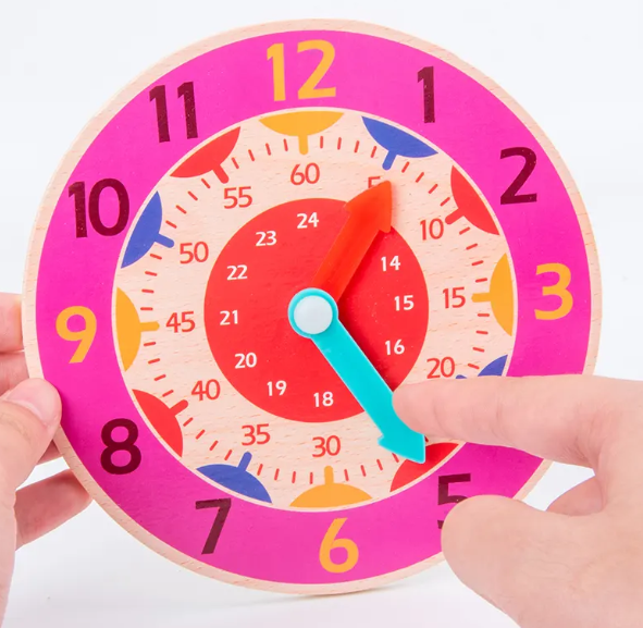 Wooden Clock Puzzle Learning Toy