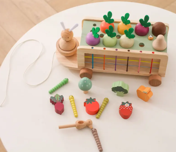 Wooden Threading Rope Puzzle Toy
