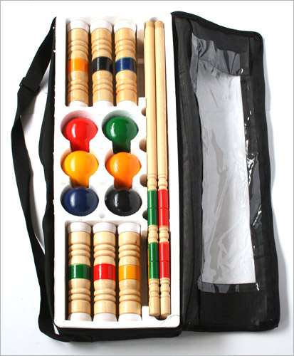 Croquet Set with Wood Mallets
