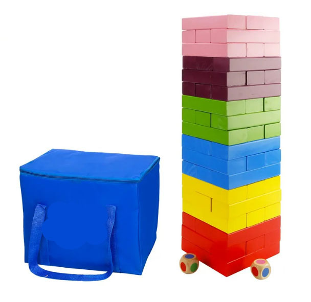 Wooden Tumbling Tower Stacking Blocks