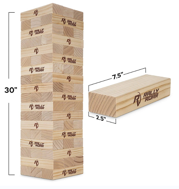 Wooden Tumbling Tower Stacking Blocks