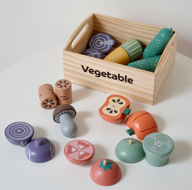 Wooden Kitchen Role Play Toy Set