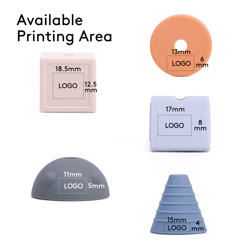 BPA Free Silicone Threading and Stacking Educational Toy