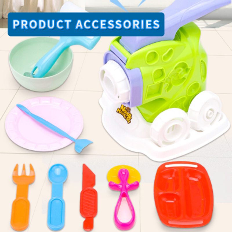 Kids DIY Colored Clay Noodle Machine Toy