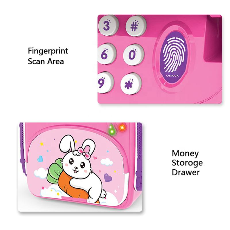 Schoolbag Piggy Bank ATM Toy with Deposit Function