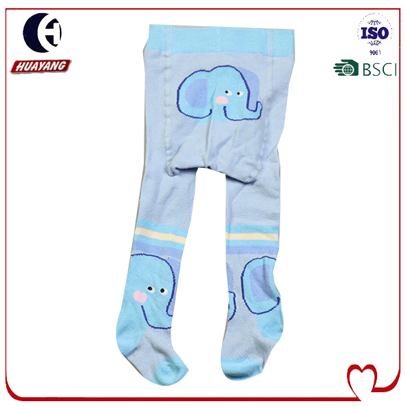 Ribbed Cotton Baby Tights Solid Color Unisex