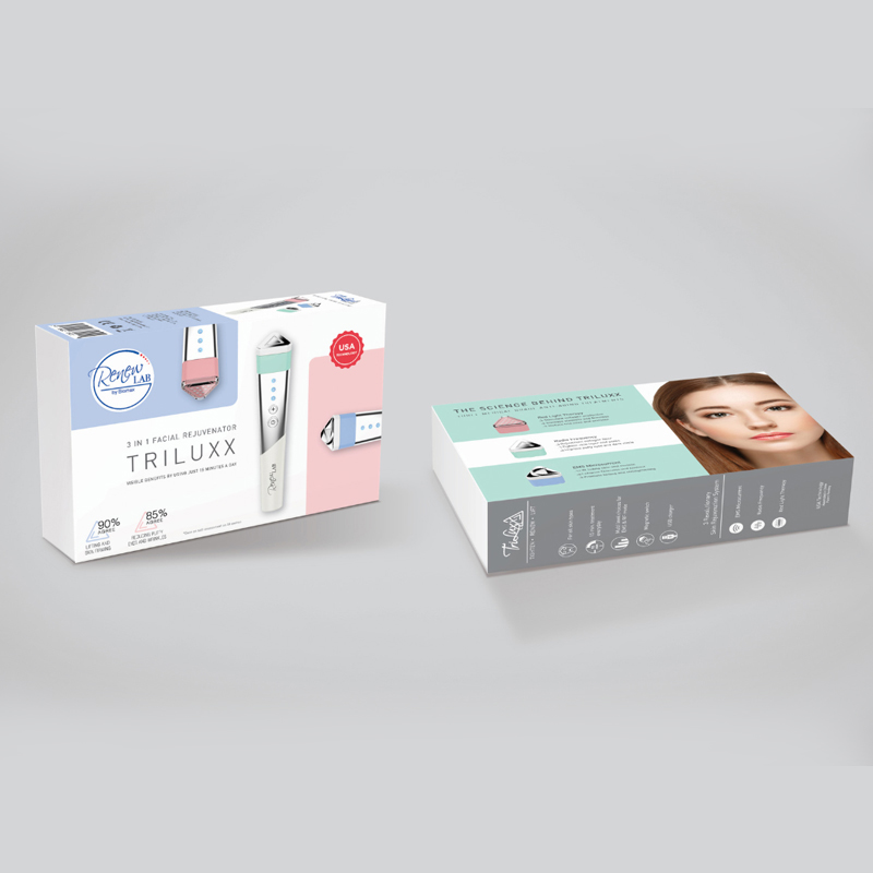 Biomax TriLuxx 3-in-1 Facial Beauty Wand with RF, EMS, and Red Light