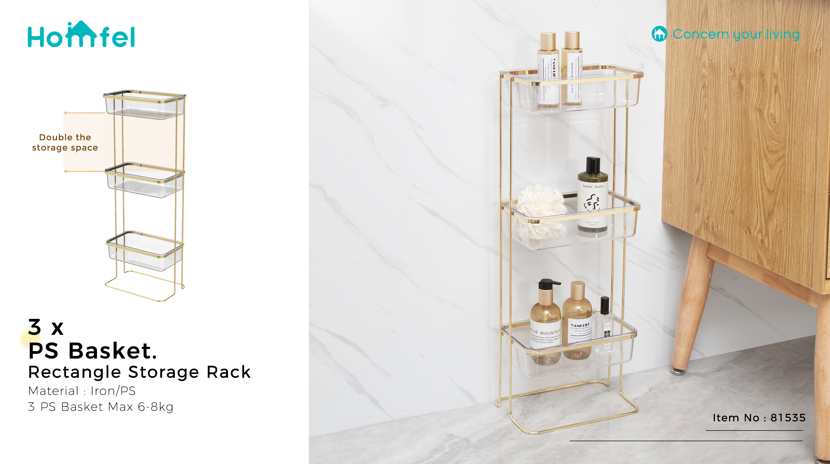 3-tier triangular storage rack