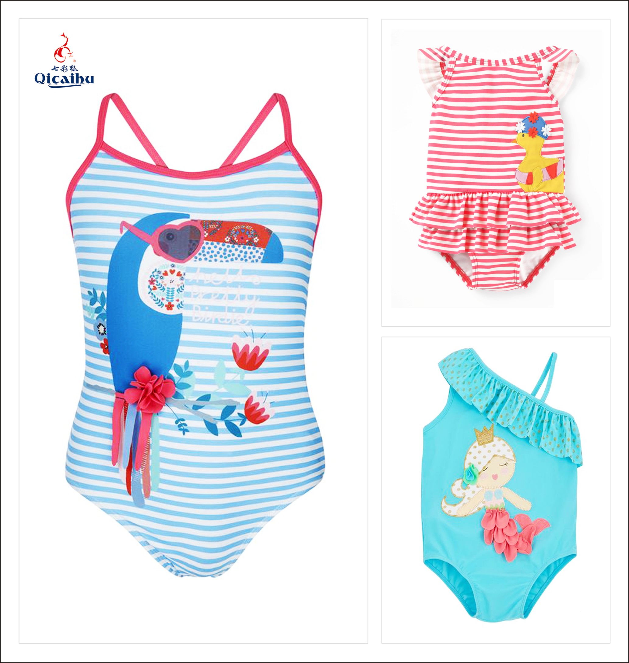 Girl's 3D Swimwear